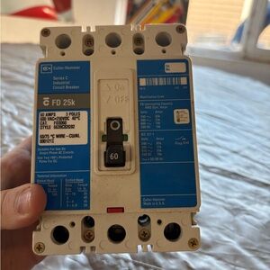 Industrial Circuit Breaker - Blue and White